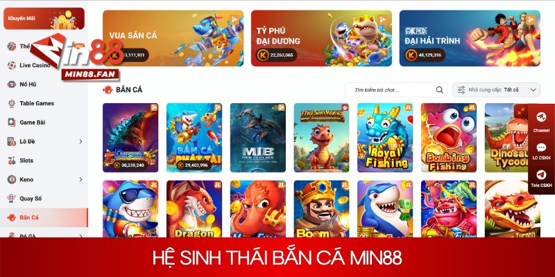 Hấp Dẫn Với Bắn Cá Độc Đáo MIN88